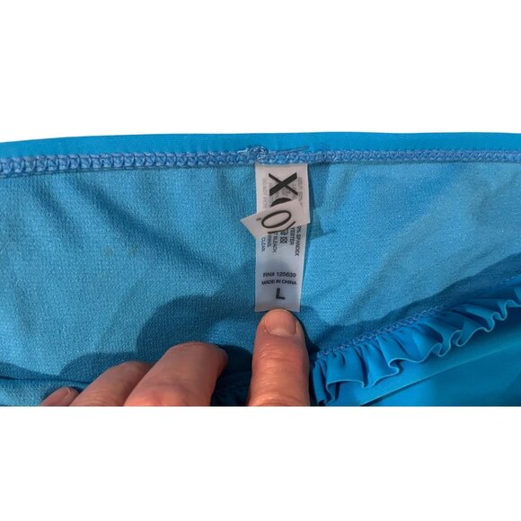 XOXO Blue Ruffled Bikini Set Size L - Picture 4 of 16